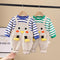 Baby cartoon suspenders two-piece suit